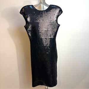 Casadei Midnight Sequin Backless Dress